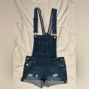 Wax Jean Overall Shorts Size Small